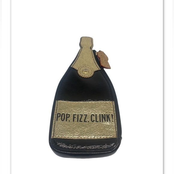 Kate Spade Pop. Fizz. Clink. Novelty Coin Purse ! - Picture 2 of 10